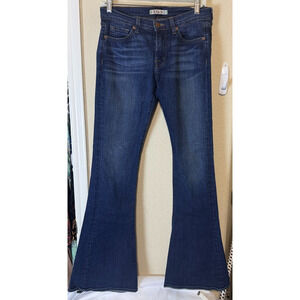 J Brand Martini Jeans Womens 27 Flare Denim bell bottom Dark Wash Low Rise